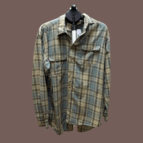 Red Head Other - Red Head Plaid Shirt | Green | Size Large Tall | Vintage